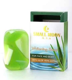 تصویر صابون روشن کننده حاوی آلوئه ورا اسمال مون ا SMALL MOON WHITENING SOAP SMALL MOON WHITENING SOAP