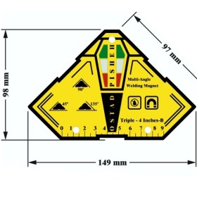 تصویر گونیا مگنتی جوشکاری 90 میلیمتر مدل TRIPLE4-B 