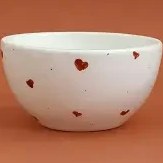 تصویر فنجون سرامیکی طرح قلبی کد 216 Ceramic cup, heart design, code 216