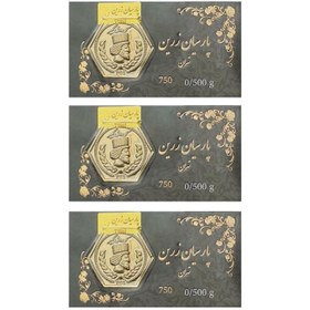 تصویر سکه طلا گرمی 18 عیار پارسیان مدل زرین کد 0203 مجموعه 3 عددی 