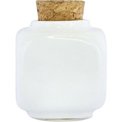 تصویر گوده سرامیکی درب چوب پنبه ای | خارجی | ظرف لیکوئید کاشت ناخن 