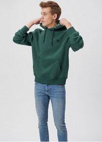 تصویر هودی مردانه آبی ماوی Kapüşonlu Mavi Sweatshirt