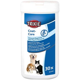 تصویر دستمال مرطوب بدن سگ و گربه تریکسی مدل Universal Care Wipes تعداد ۳۰ عدد Trixie Universal Care Wipes for Cats and Dogs