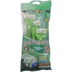 تصویر بسته 4 عددی خود تراش 5 لبه لمسر 