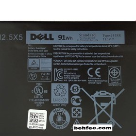 تصویر باتری اورجینال لپ تاپ دل Dell XPS 15 9550 4GVGH Dell XPS 15 9550 4GVGH Original Battery