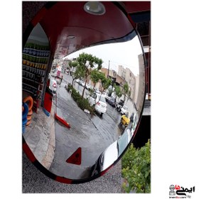 تصویر آینه محدب ترافیکی شیشه ای 