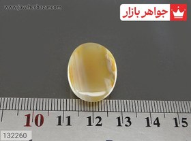 تصویر نگین عقیق باباقوری هندی زیبا کد 132260 