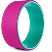 تصویر چرخ بدنسازی یوگا ویل حرفه ای مدل YWL-150 | صورتی/سبز 