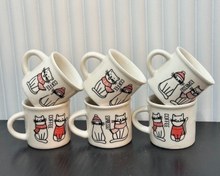 تصویر شات قهوه سرامیکی )چینی) لاو 6تایی 