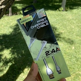 تصویر کابل ژله‌ای MD-A2 با خروجی 2.4 آمپر | مناسب شارژ و دیتا 