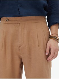 تصویر شلوار بافتنی کژوال قهوه‌ای روشن برند kip Light Brown Woven Casual Trousers