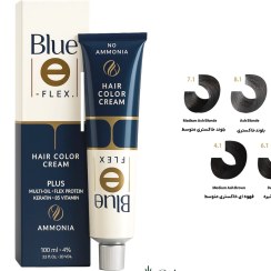 تصویر رنگ مو فاقد آمونیاک بلو سری خاکستری 