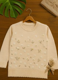 تصویر بافت دخترانه تمام گل 