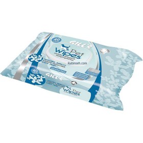 تصویر دستمال مرطوب سگ و گربه جیلز ایتالیا (با رایحه متفاوت) Gill's Pet Cleaning Wipes 40Pcs