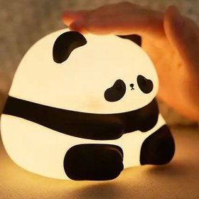 تصویر چراغ سیلیکونی طرح پاندا تپل Cute Panda Led night