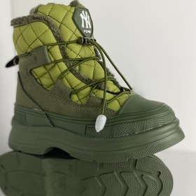 تصویر بوت بچگانه خزدار مدل NY (زمستانی ضدآب) 3278 - خاکستری / 36 