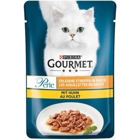 تصویر پوچ گربه گورمه گلد طعم مرغ کبابی در سس وزن ۸۵ گرم Gourmet Wet Food Chicken Flavour For Cats 85g