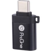 تصویر تبدیل USB به USB-C پرووان مدل PCO19 ProOne PCO19 USB to Type-C Adapter