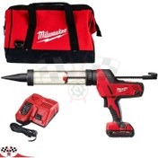 تصویر چسب زن تیوپ 400 میلی لیتر شارژی 18 ولت میلواکی مدل C18PCG/400T-201B 