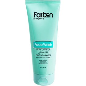 تصویر فاربن ژل شستشوی صورت مناسب پوست های چرب Farben Face Wash Purifying Cleanser For Oily Skin