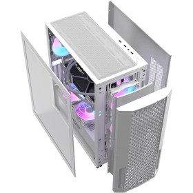 تصویر کیس کامپیوتر دارک فلش DF2100 ARGB Mid Tower سفید DarkFlash DF2100 ARGB Mid Tower White Computer Case
