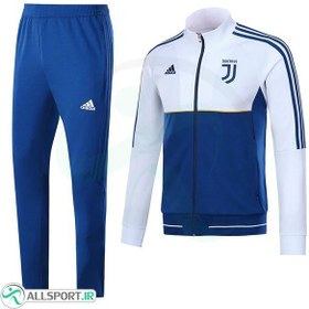 تصویر ست گرمکن شلوار یوونتوس آبی سفید Adidas Juventus 2017-18 Tracksuits Blue-White 