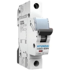 تصویر کلید مینیاتوری تک فاز 16 آمپر هیوندای تایپ C 