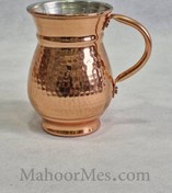 تصویر ست ۷ پارچه پارچ و لیوان مسی چکشی 