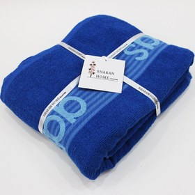 تصویر حوله حمام و استخر چند رنگ جنس اعلا آدیداس (Adidas) سایز 85 در 145 سانتی متر Multi-colored bath and pool towels, high quality Adidas geometric material, size 85 x 145 cm