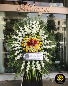 تصویر پایه گل نقاشی یک طبقه کد 183 