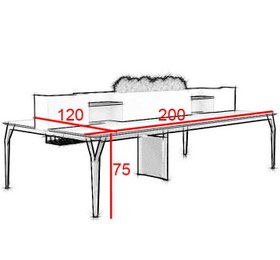 تصویر میز مدیریتی T-Angle 