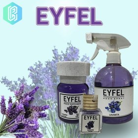 تصویر خوشبو کننده هوا ایفل EYFEL رایحه اسطوخودوس Lavender حجم 120 میلی لیتر 