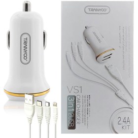 تصویر شارژر فندکی ترانیو VS1 Tranyoo Car Charger VS1