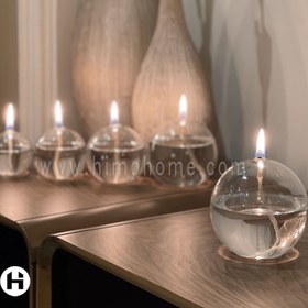 تصویر شمع پیرکس حبابی قطر 10 