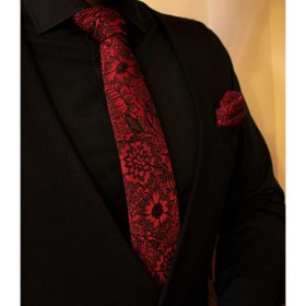 تصویر کراوات و دستمال جیب مدل آوین ا Avin Men's Tie and Handkerchief Set Avin Men's Tie and Handkerchief Set
