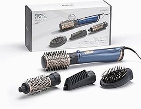 تصویر Babyliss Air Styler Pro 1000 ، برس حرارتی 38 میلی متری با بند 2 ، 2 متر گرد و پا ، چرخاندن برس برس نرم 50 میلی متر با 2 گرما به علاوه یک تنظیمات سبک و جذاب ، AS965SDE (آبی) (نسخه امارات متحده عربی) BaByliss Air Styler Pro 1000, 38mm Thermal Brush With 2, 2m Swivel Cord, Rotating 50mm Soft Bristle Brush With 2 Heats Plus A Cool Setting lightweight Designs, AS965SDE (Blue) (UAE Version)