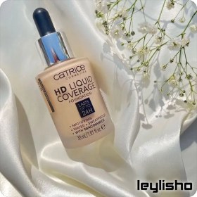 تصویر کرم پودر مایع کاتریس مدل HD با پوشش بالا ( اصل ) Catrice Foundation HD Liquid Coverage: - 030 Catrice Foundation HD Liquid Coverage