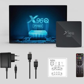 تصویر اندروید باکس X96Q Pro ظرفیت ۱۶ گیگابایت با ریموت و اندروید TV 10 