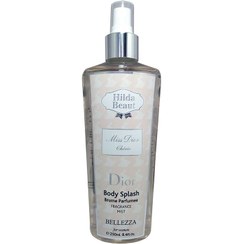 تصویر بادی اسپلش هیلدا میس دیور Hilda Beaut MISS DIOR CHERIE Body Splash حجم ۲۵۰ میلی لیتر Hilda Beaut MISS DIOR CHERIE Body Splash 250ml