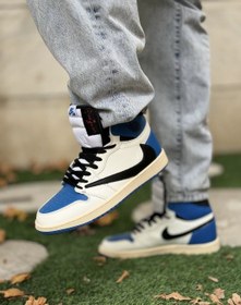 تصویر نایکی جردن 1 ترویس اسکات ساقدار فرگمنت || Nike Jordan 1 Travis scott 1 High OG Fragment (کد ۴۷۰) 