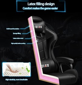 تصویر صندلی گیمینگ Gaming Chair LED Light Racing Chair Office-ارسال 20 روز کاری 