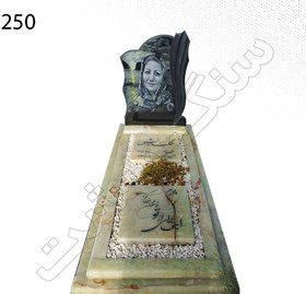 تصویر سنگ مزار مرمر سبز 250 