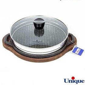 تصویر تابه گریل یونیک سایز 27 کد UN-6005 Unique grill pan size 27 code UN-6005