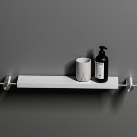 تصویر شلف حمام استیل مدل ROUND 