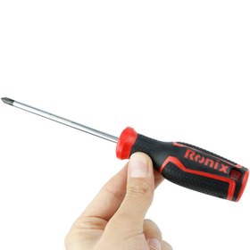 تصویر پیچ گوشتی چهارسو Ronix RH-2843 5*100mm Ronix RH-2843 5*100mm TPR screwdriver