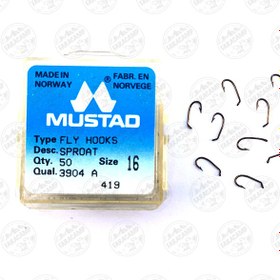 قلاب موستاد برنزی سایز ۱۶ بسته ۵۰ عددی MUSTAD 5301 BR