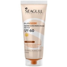 تصویر کرم ضد آفتاب رنگی فاقد چربی SPF60 سی گل 50 میلی لیتر 