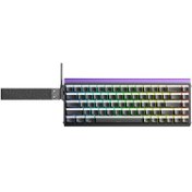 تصویر کیبورد گیمینگ آئولا مدل WIN68 سوئیچ زرد با سیم 