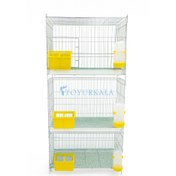 تصویر قفس کبوتر سه طبقه طیور کالا 