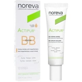 تصویر بی بی کرم اکتی پور نوروا ضد جوش رنگ لایت و گلدن Noreva A.BB Cream